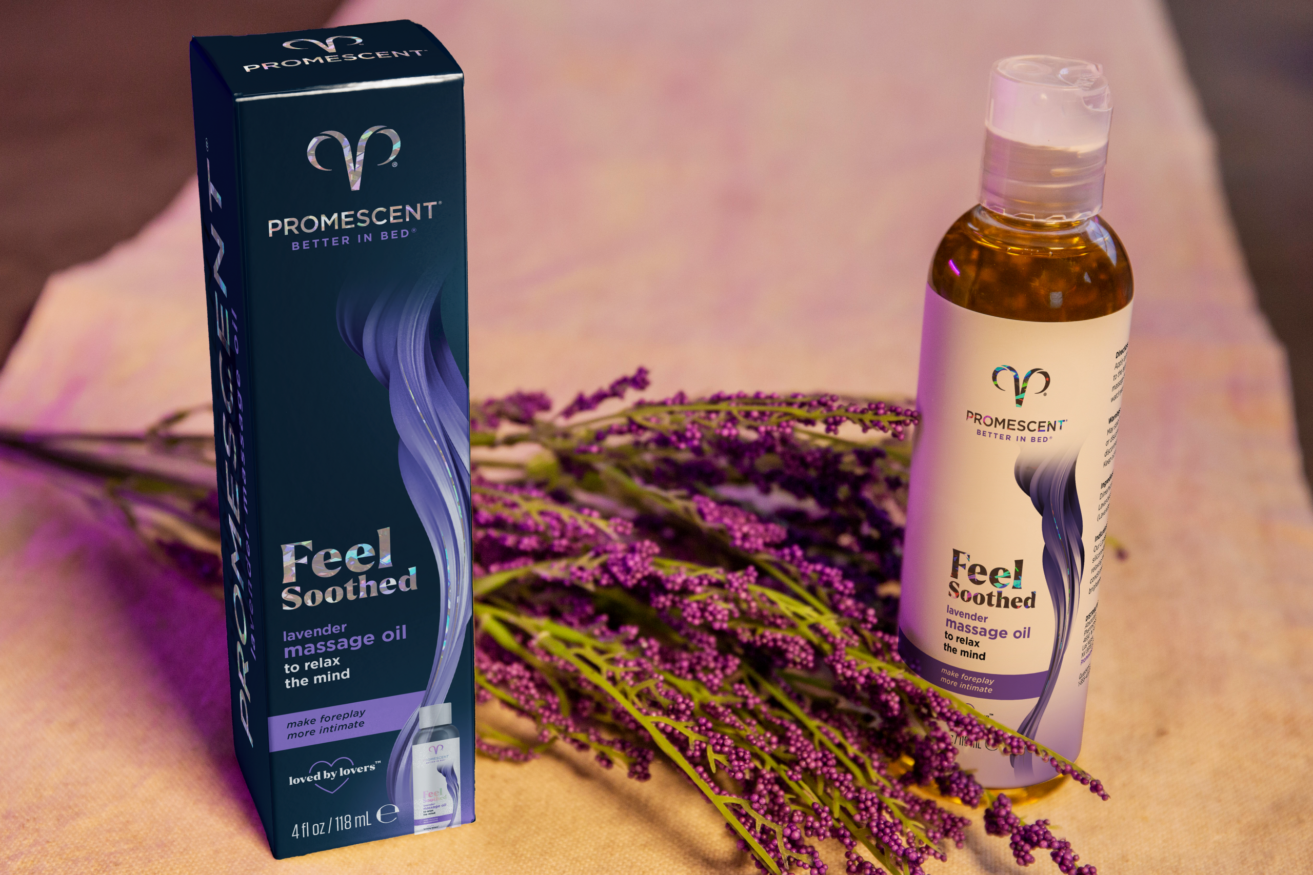 Promescent Massage Oil - Lavender Scent (4 Fl OZ)